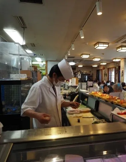 寿司屋は職人技の宝庫