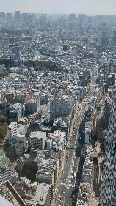 View from the roof of Shibuya ...