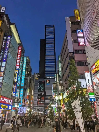 Shinjuku downtown at dusk