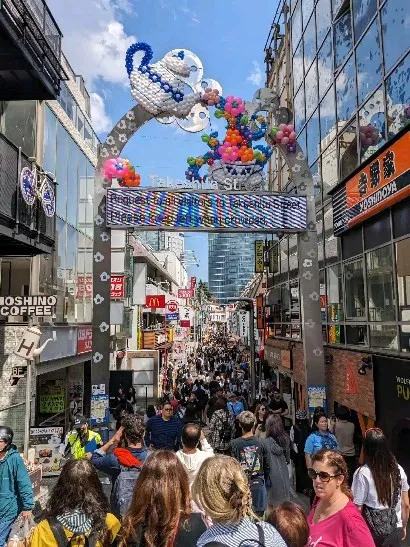 Harajuku on a week day