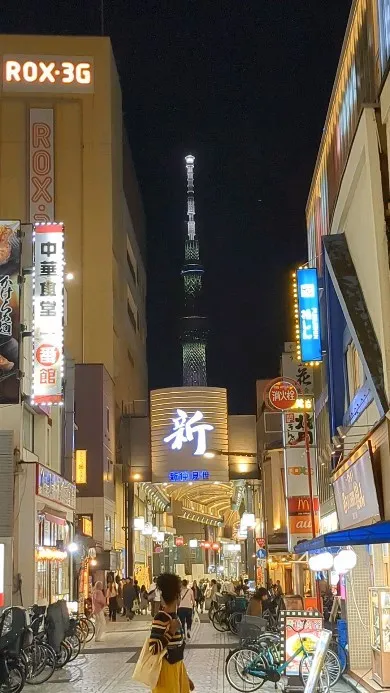 Sunday evening in Asakusa