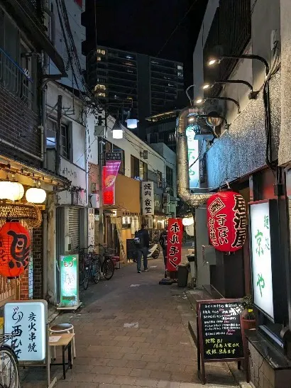 Tokyo's drinking district at t...