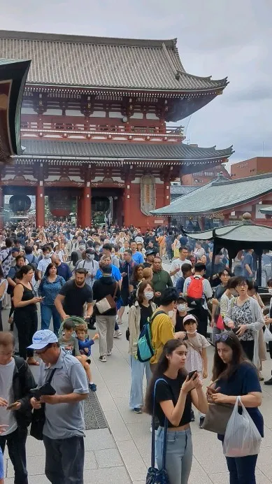 Asakusa in Tokyo is very popul...