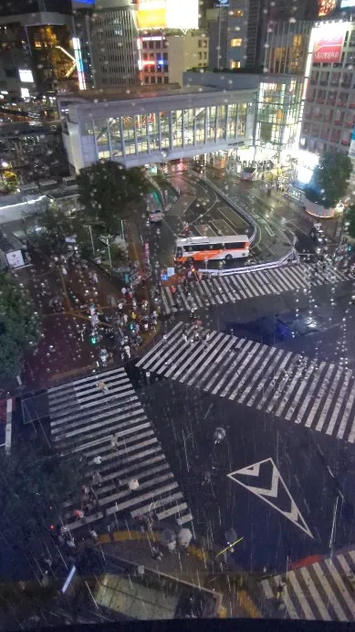 Shibuya Crossing late at night...